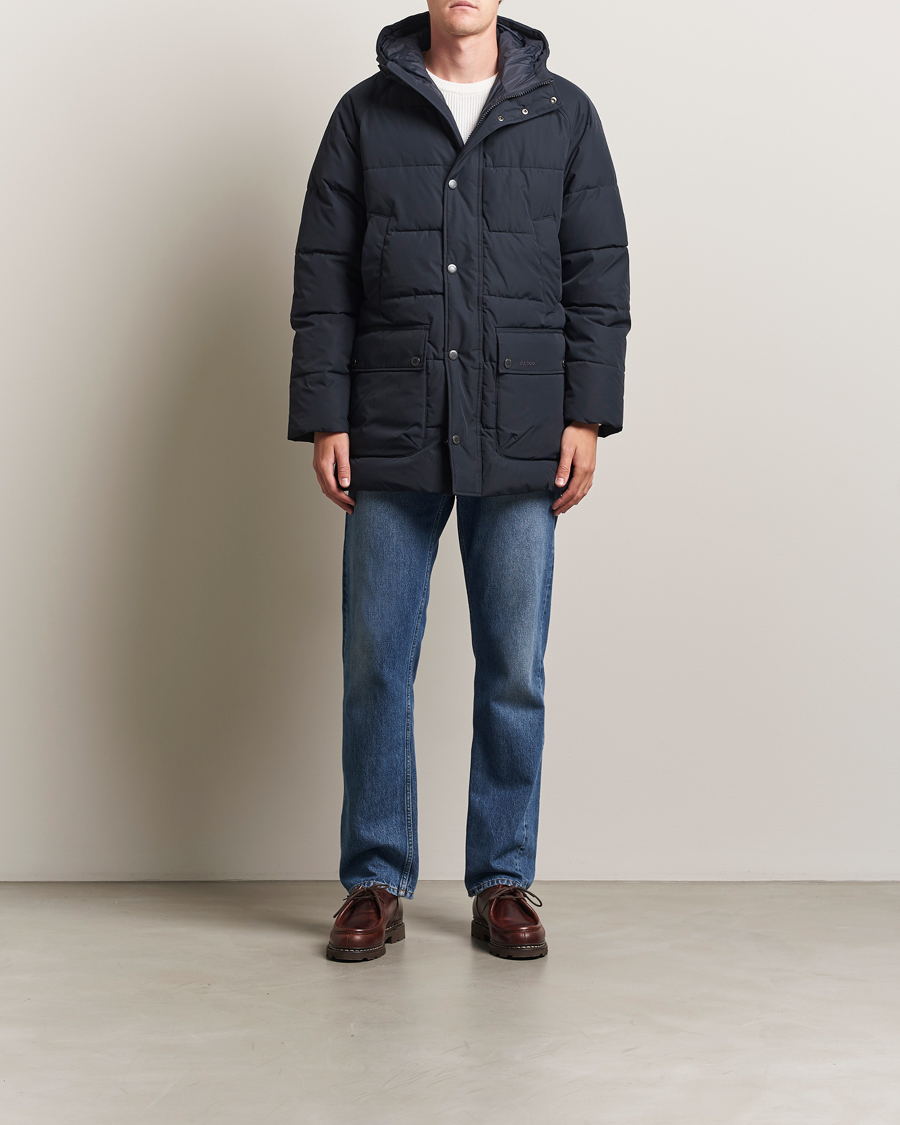 Herre | Jakker | Barbour Lifestyle | Hooded Bedale Puffer Jacket Dark Navy