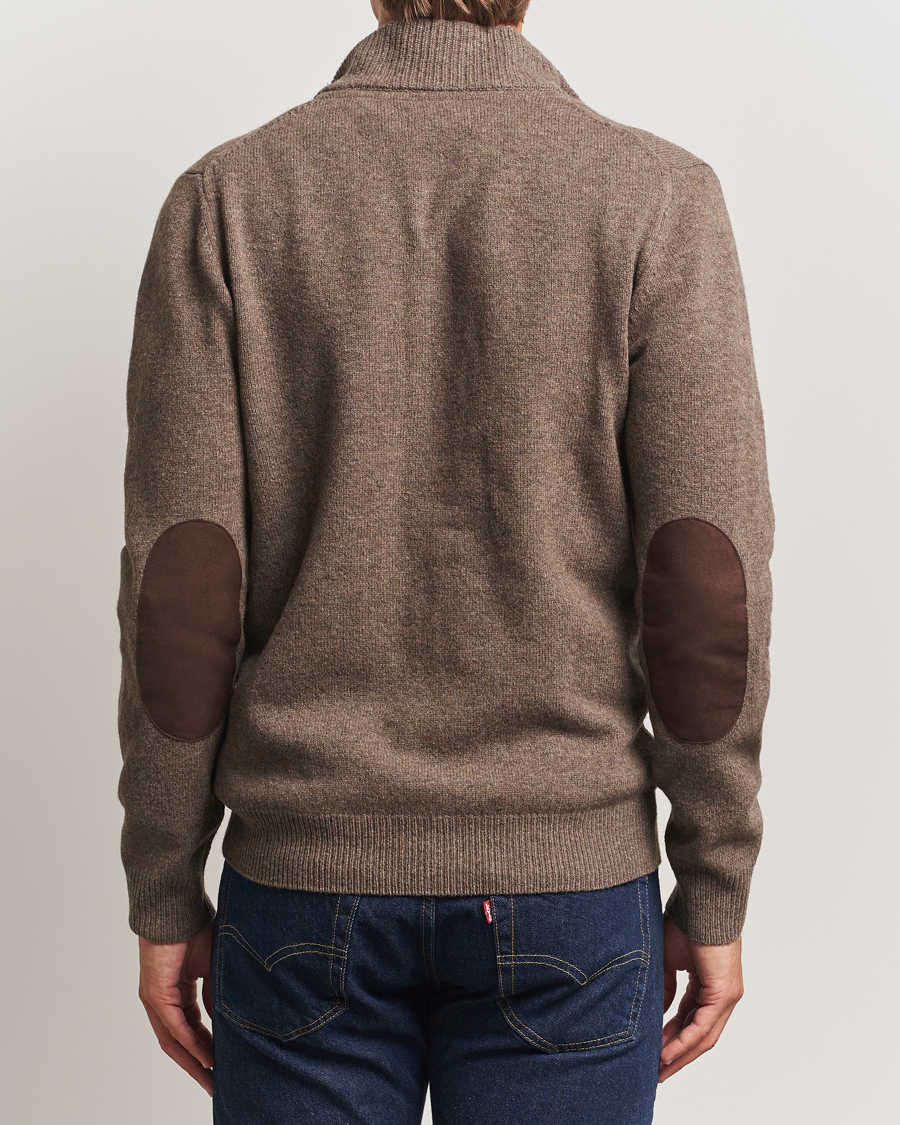 Herre | Gensere | Barbour Lifestyle | Essential Patch Zip Through Cardigan Dark Stone