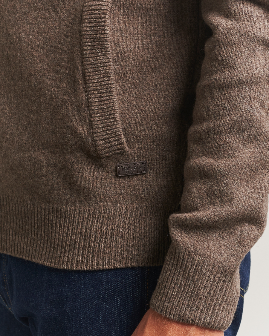 Herre | Gensere | Barbour Lifestyle | Essential Patch Zip Through Cardigan Dark Stone