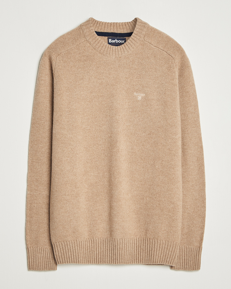 Herre | Gensere | Barbour Lifestyle | Grangetown Lambswool Crewneck Stone