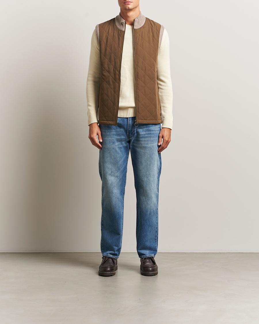 Herre | Gensere | Barbour Lifestyle | Shoveler Knitted Gilet Stone