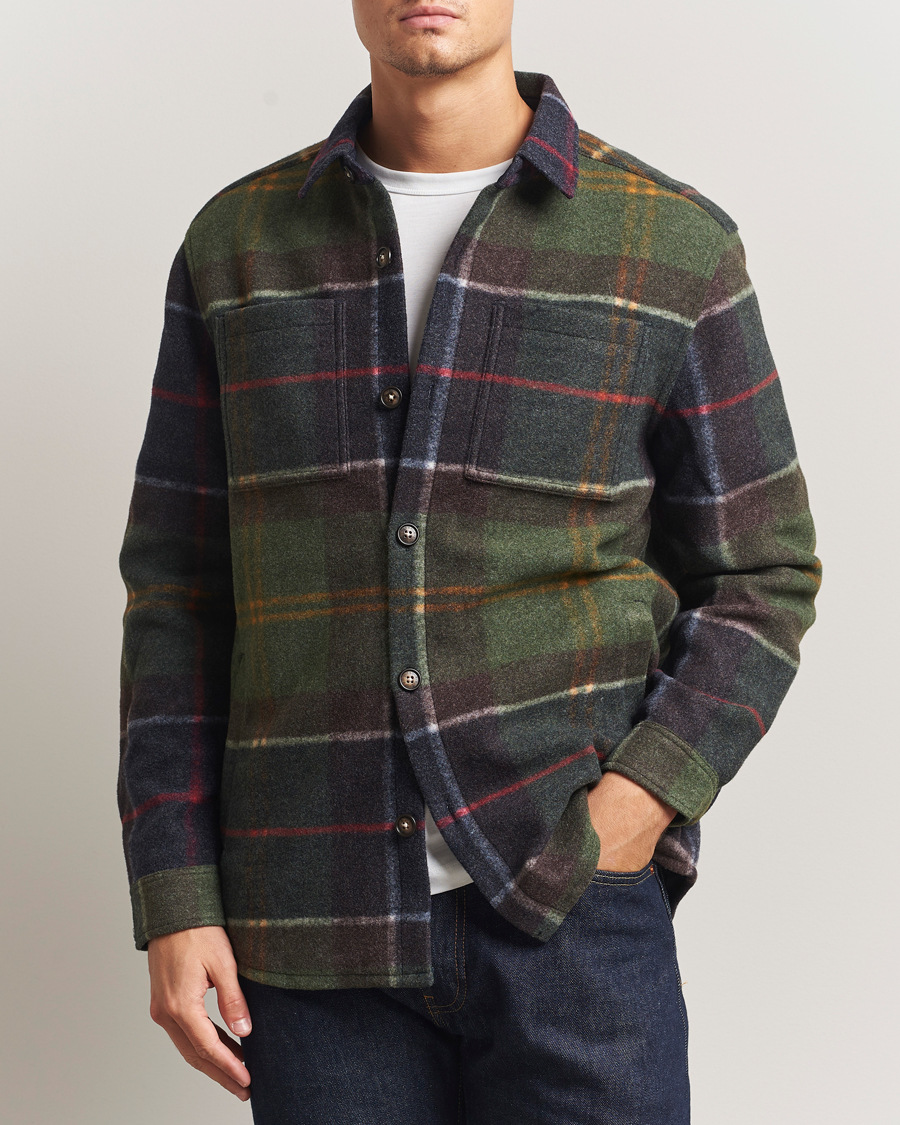 Herre | Skjorter | Barbour Lifestyle | Chapter Tailored Fleece Overshirt Classic Tartan