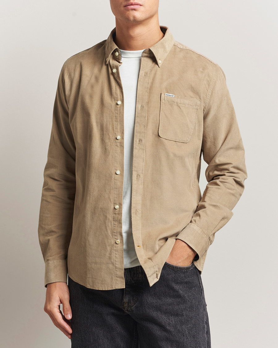 Herre | Skjorter | Barbour Lifestyle | Ramsey Corduroy Shirt Washed Stone