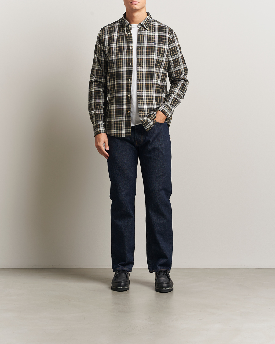 Herre | Skjorter | Barbour Lifestyle | Mosswood Checked Shirt Olive