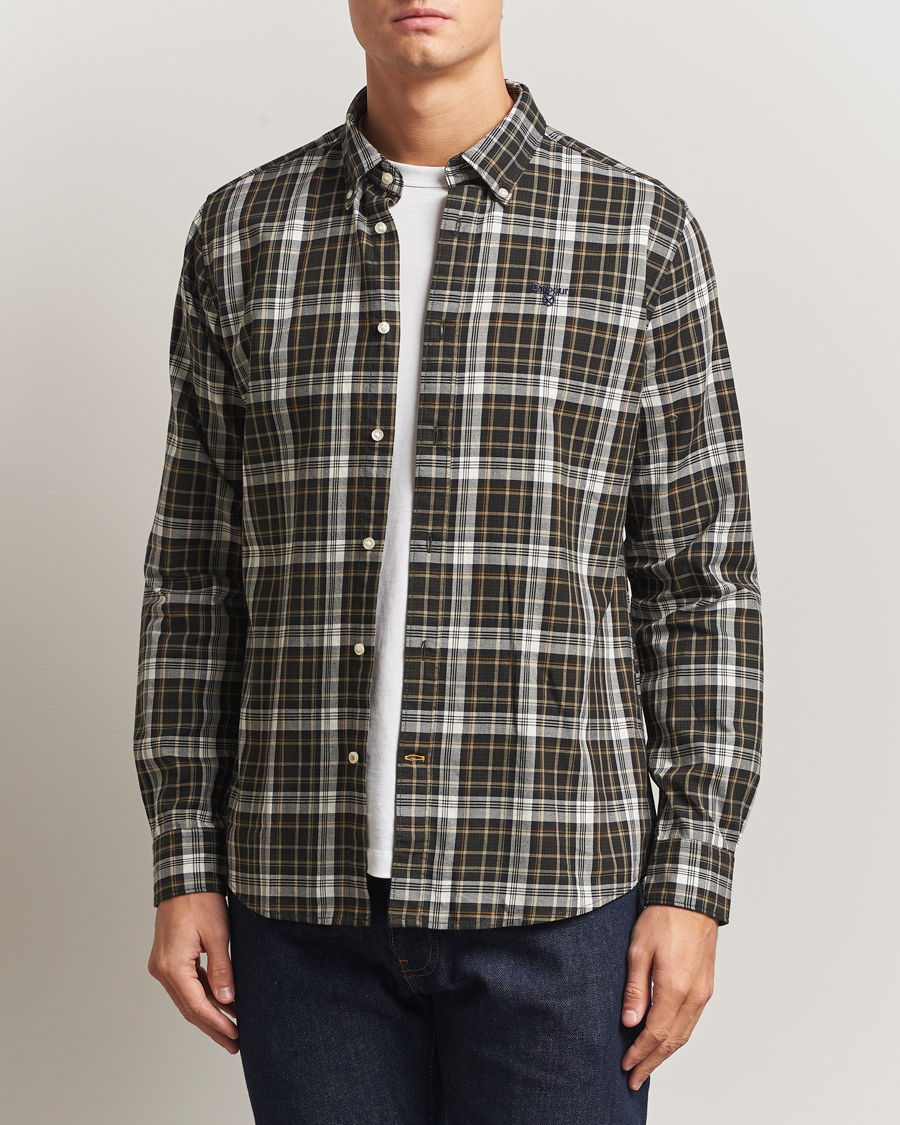 Herre | Skjorter | Barbour Lifestyle | Mosswood Checked Shirt Olive