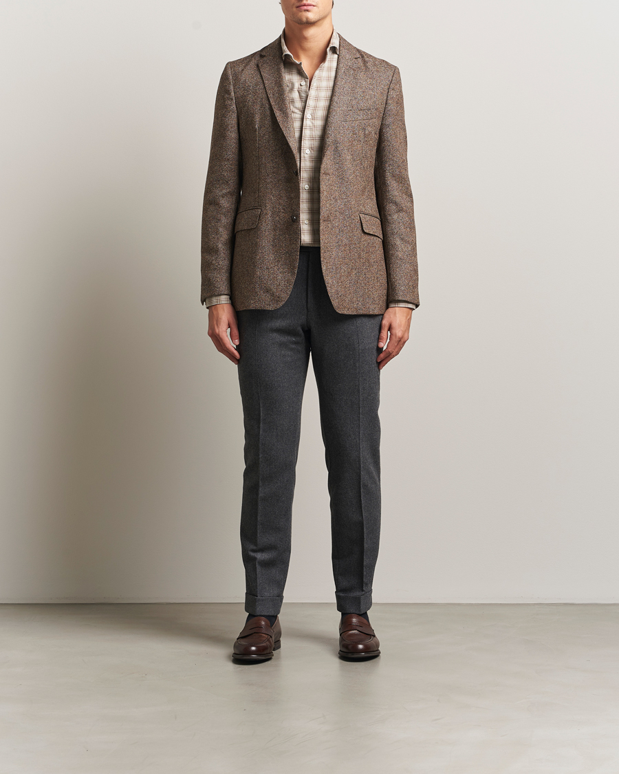 Herre | Dressjakker | Barbour Lifestyle | Godfrey Moons Shetlands Blazer Brown