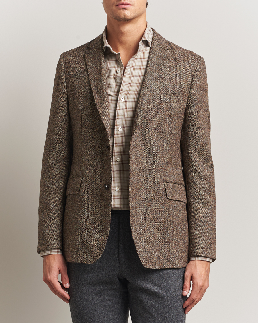 Herre | Dressjakker | Barbour Lifestyle | Godfrey Moons Shetlands Blazer Brown