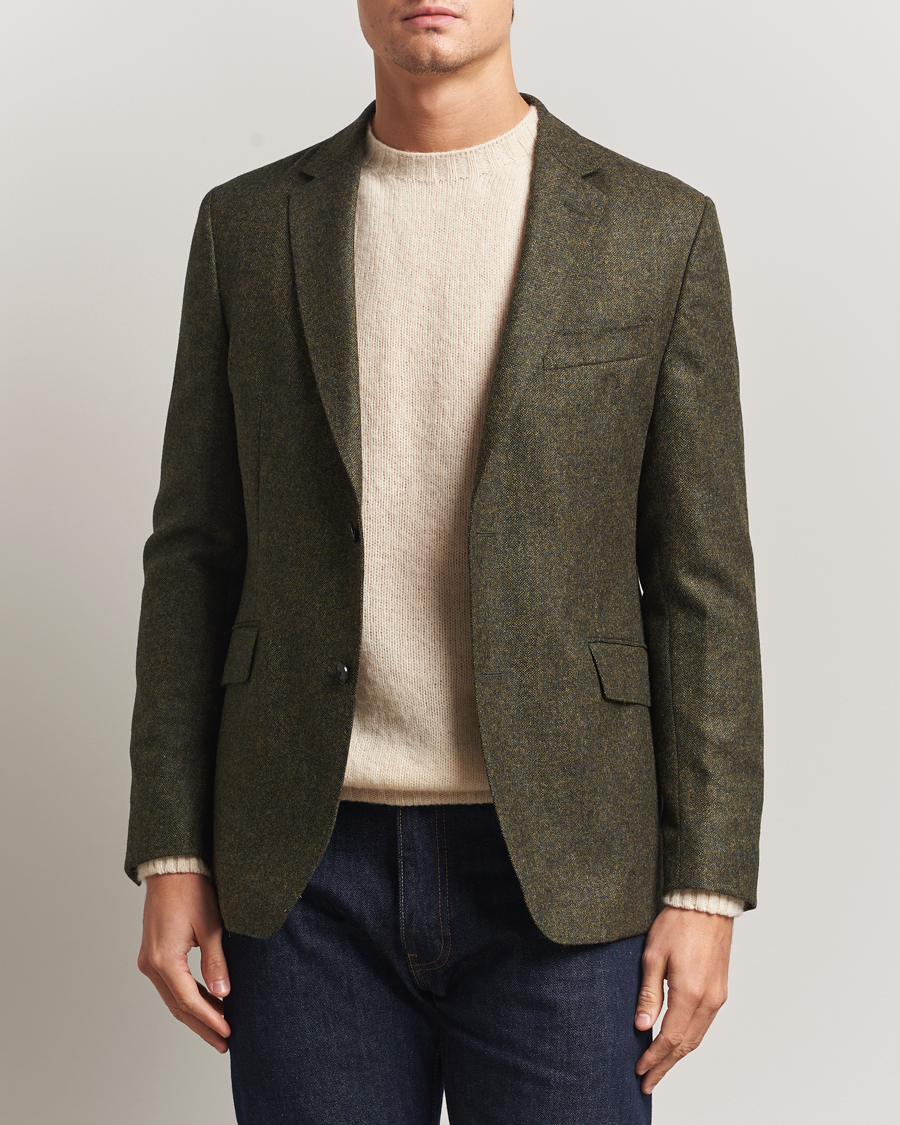 Herre | Dressjakker | Barbour Lifestyle | Godfrey Moons Shetlands Blazer Olive