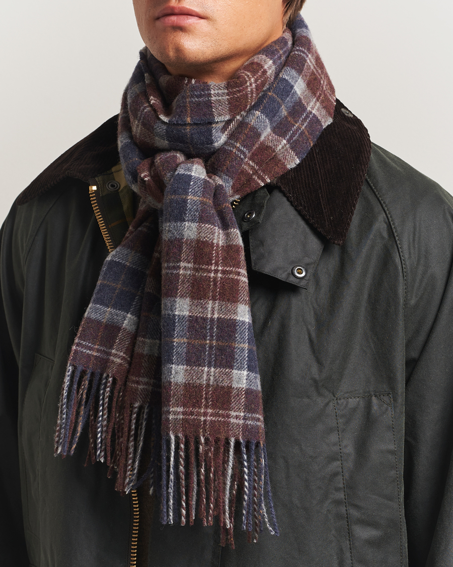 Herre | Skjerf | Barbour Lifestyle | Tartan Lambswool Scarf Midnight Oak