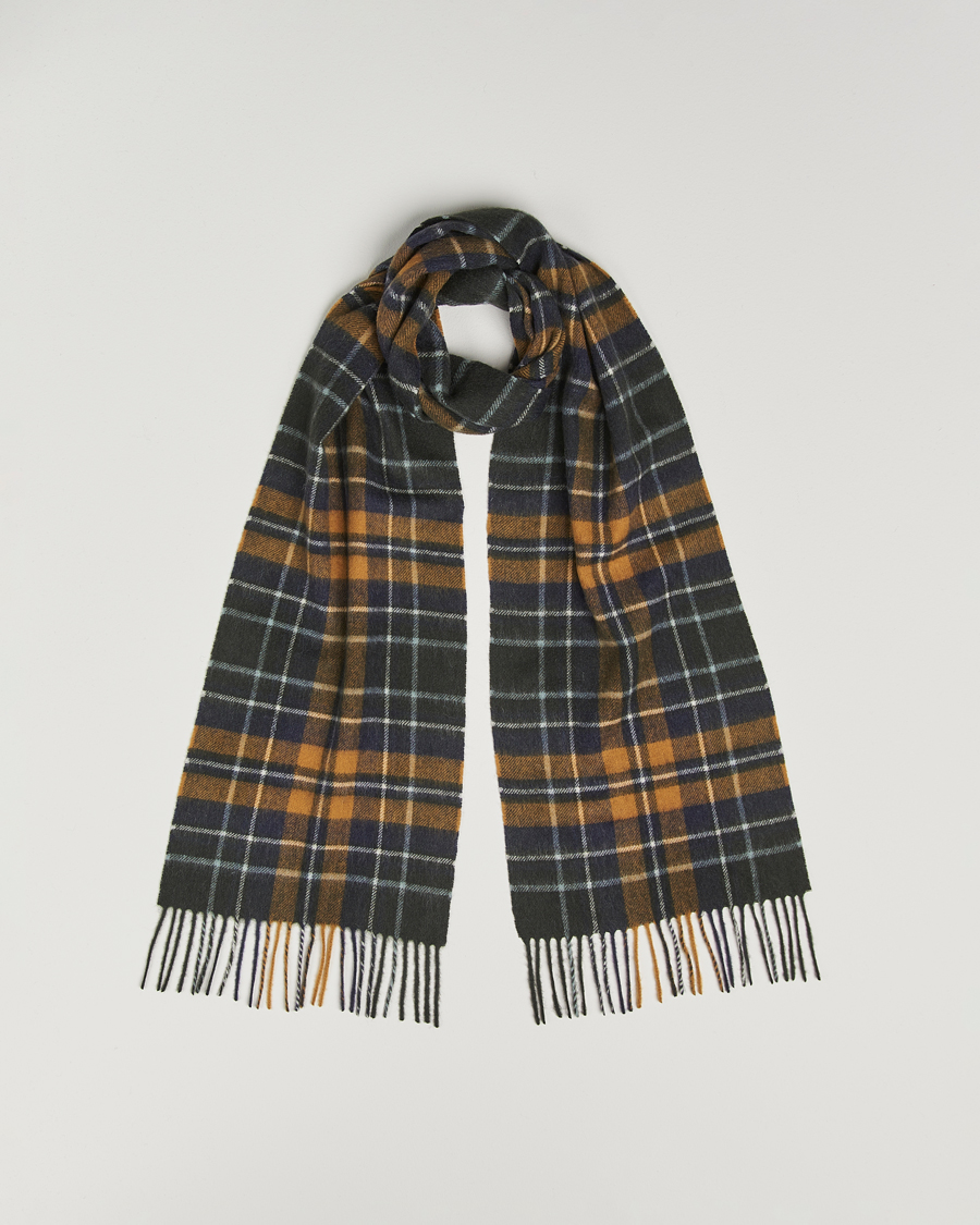 Herre | Skjerf | Barbour Lifestyle | Lambswool/Cashmere New Check Tartan Forest/Bronze Brown