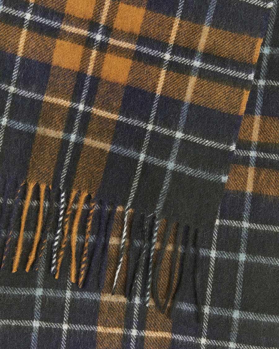 Herre | Skjerf | Barbour Lifestyle | Lambswool/Cashmere New Check Tartan Forest/Bronze Brown
