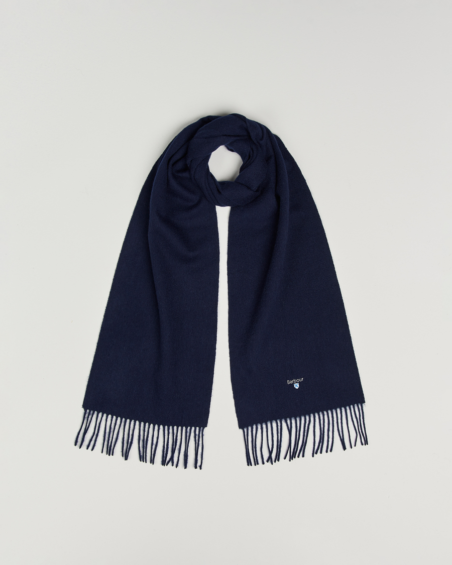 Herre | Skjerf | Barbour Lifestyle | Plain Lambswool Scarf Navy