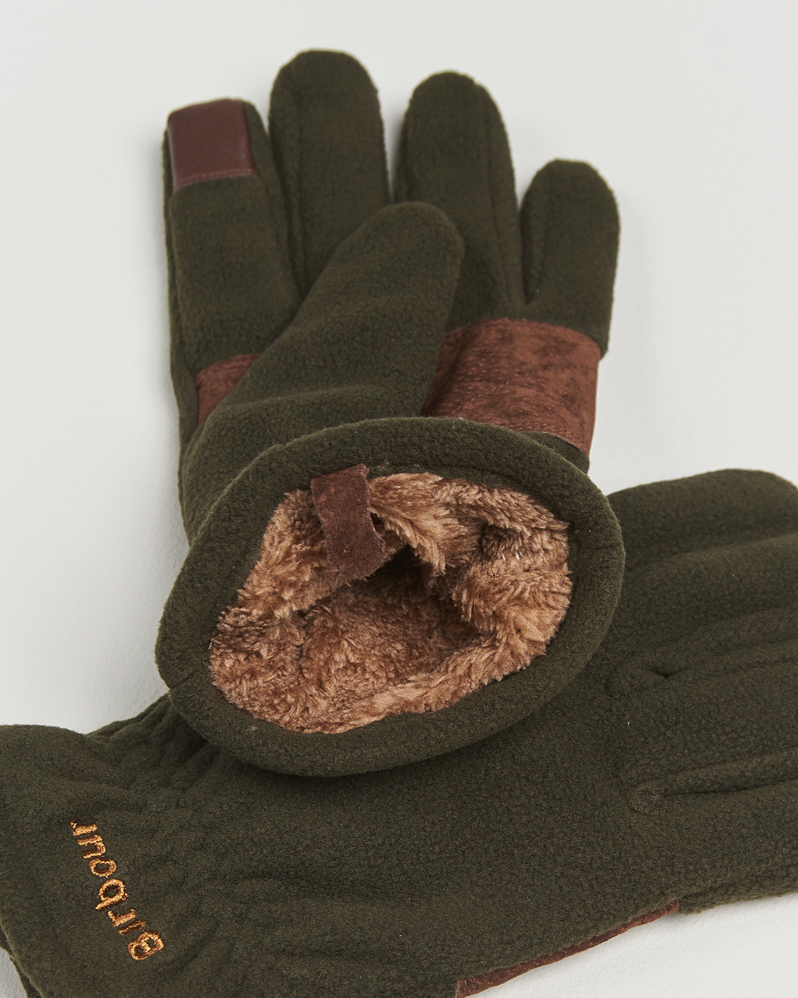 Herre | Barbour Lifestyle Coleford Fleece Gloves Olive | Barbour Lifestyle | Coleford Fleece Gloves Olive