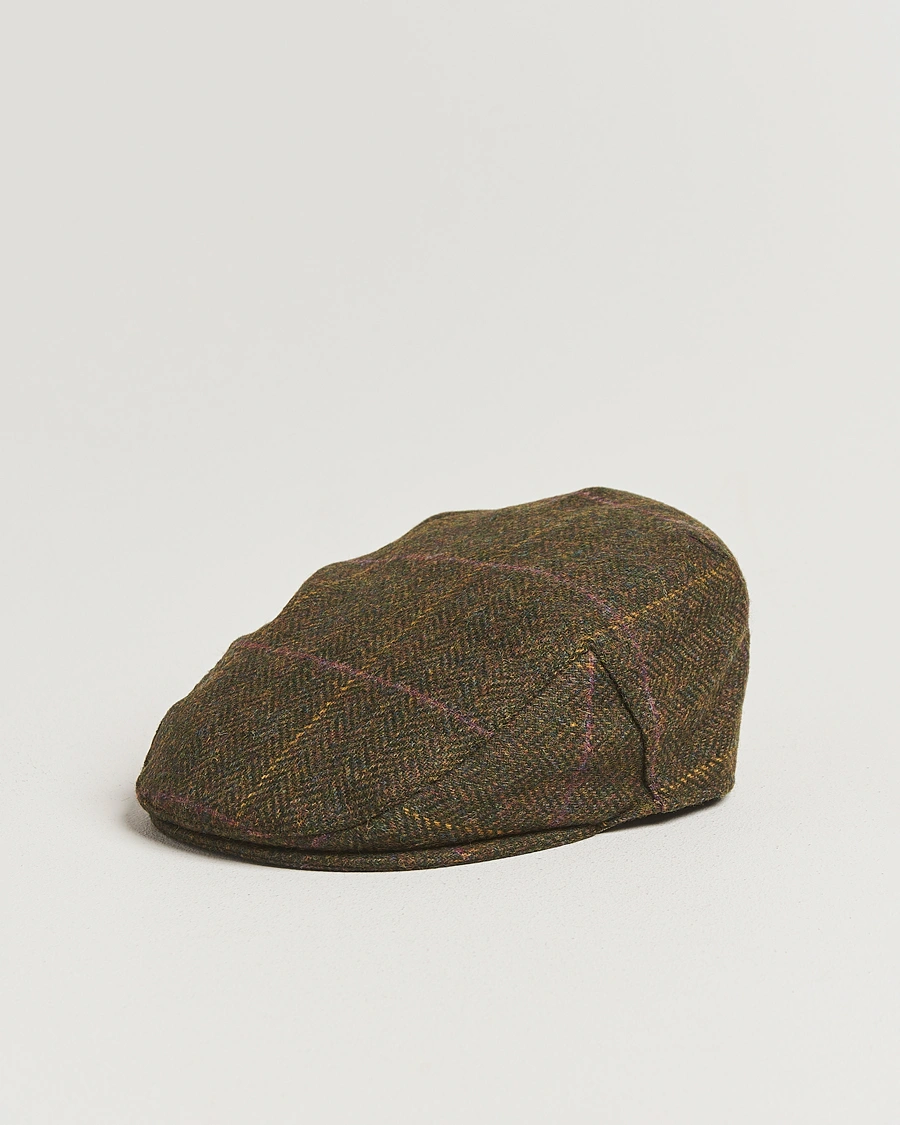 Herre | Hatter og capser | Barbour Lifestyle | Cireff Tweed Cap Green