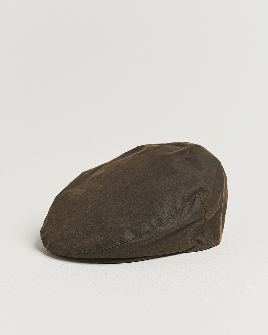 Herre | Hatter og capser | Barbour Lifestyle | Waxed Flat Cap Olive