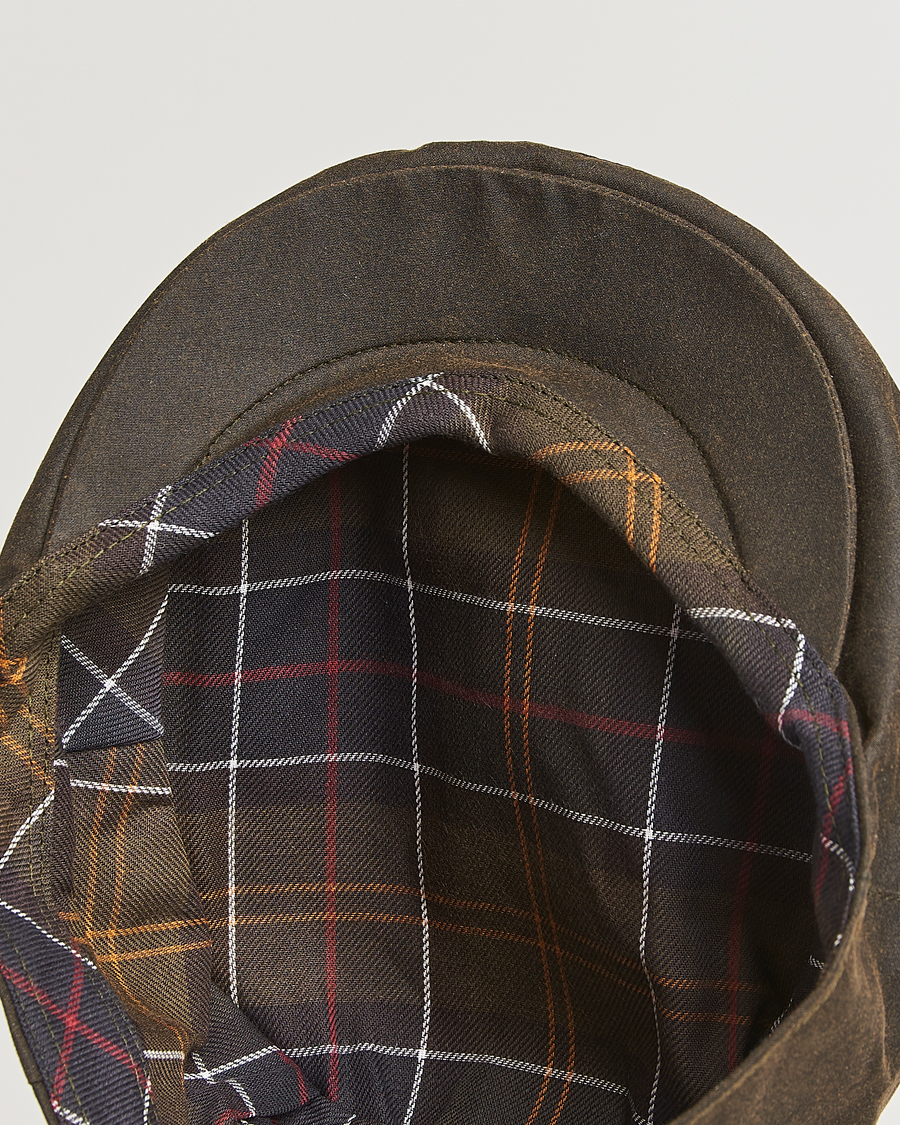 Herre | Hatter og capser | Barbour Lifestyle | Waxed Flat Cap Olive