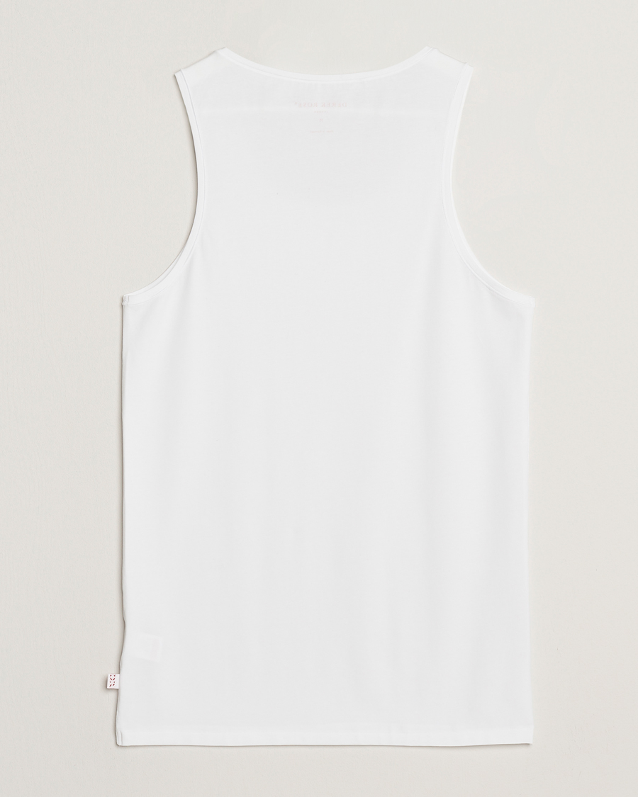 Herre | T-Shirts | Derek Rose | Pima Cotton Tank Top White