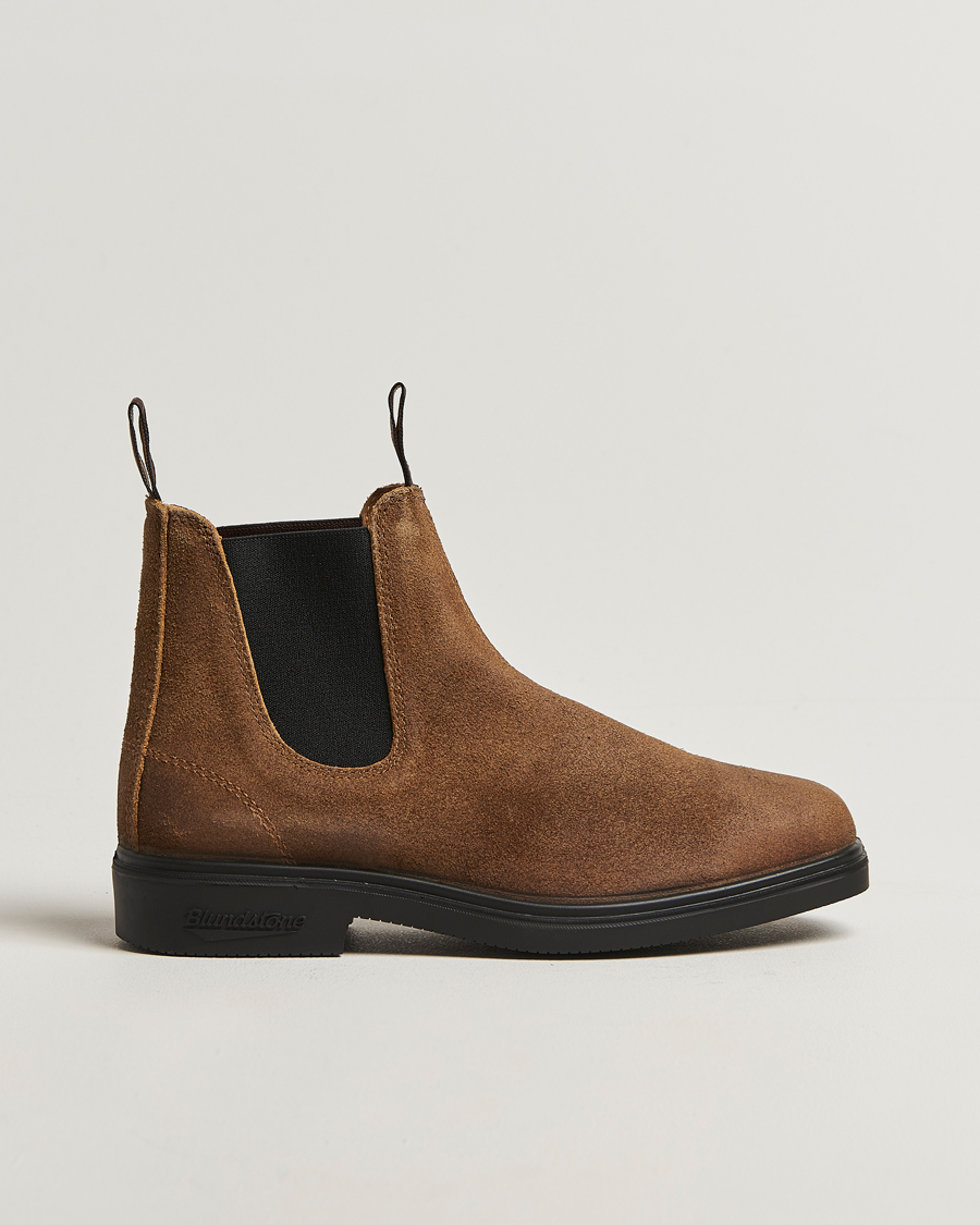Herre | Støvler | Blundstone | 2581 Dress Waked Suede Chelsea Boot Tobacco