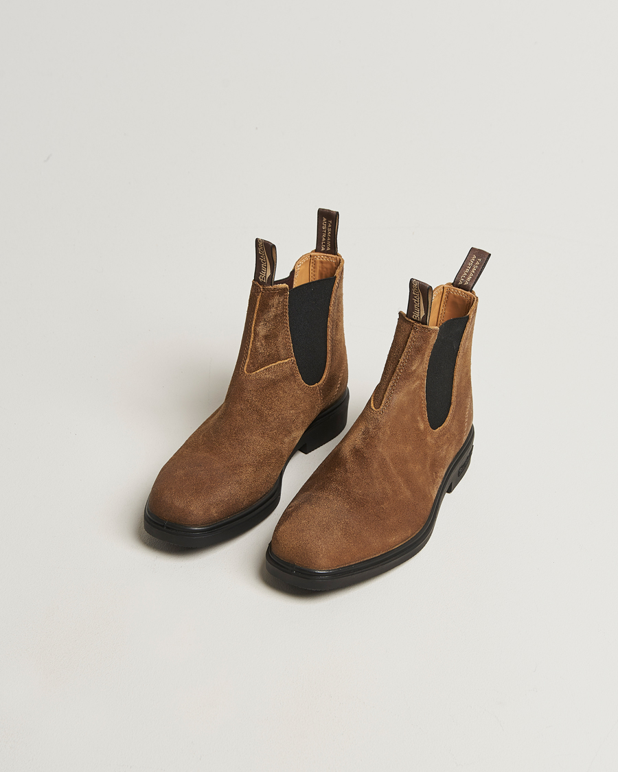 Herre | Støvler | Blundstone | 2581 Dress Waked Suede Chelsea Boot Tobacco