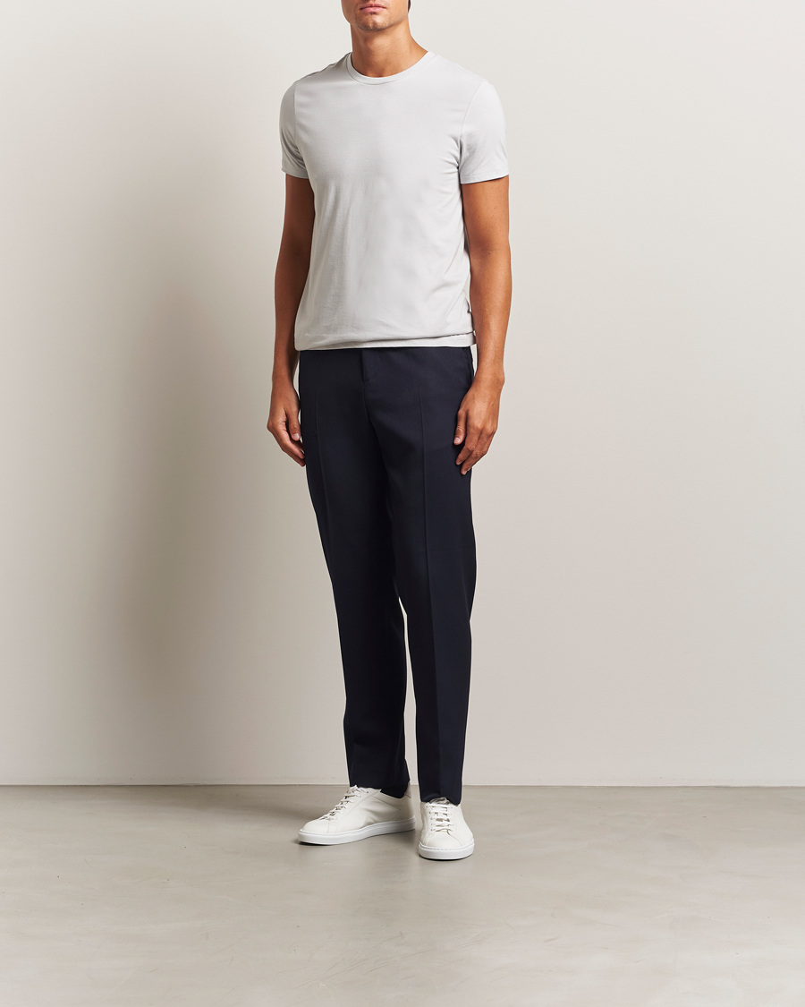 Herre | T-Shirts | Calvin Klein | 3-Pack Cotton Crew Neck T-Shirt Blue/Grey/Green