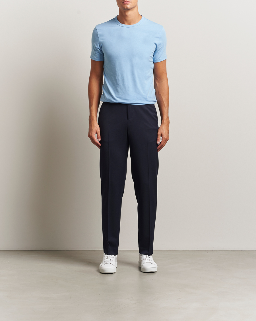 Herre | T-Shirts | Calvin Klein | 3-Pack Cotton Stretch Crew Neck T-Shirt Black/Green/Blue