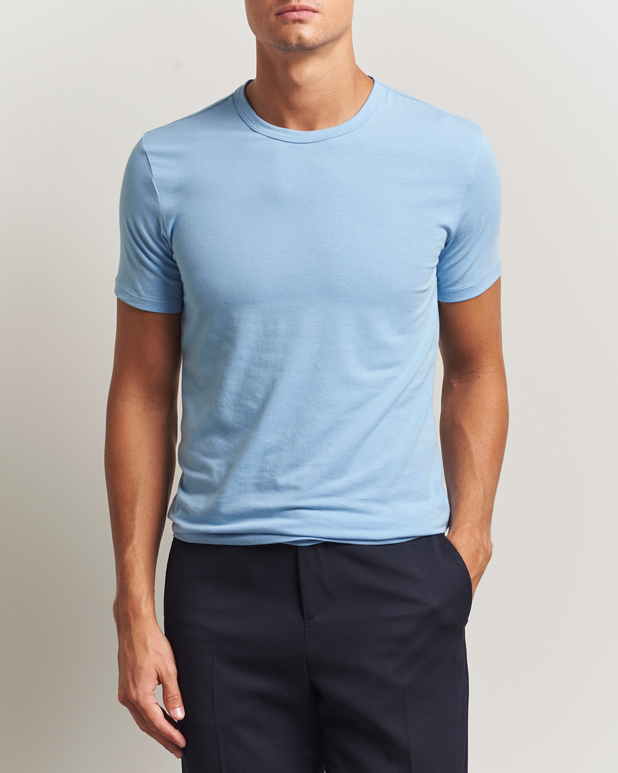 Herre | T-Shirts | Calvin Klein | 3-Pack Cotton Stretch Crew Neck T-Shirt Black/Green/Blue