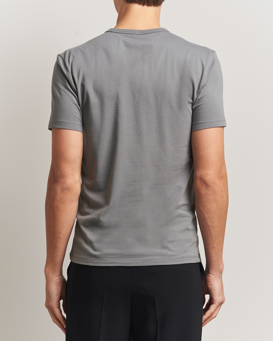 Herre | T-Shirts | Calvin Klein | 3-Pack Cotton Stretch Crew Neck T-Shirt Grey/White/Blue