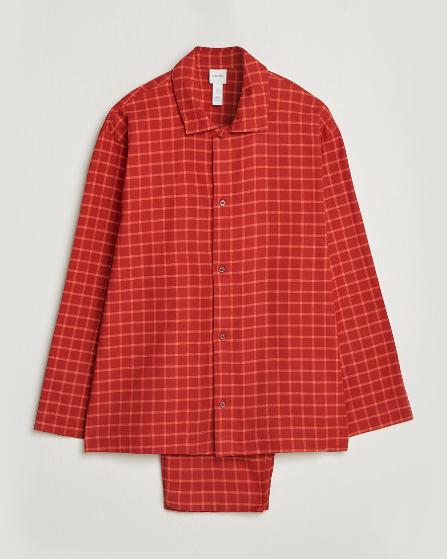 Herre | Pyjamaser og badekåper | Calvin Klein | Flannel Pyjama Set Red
