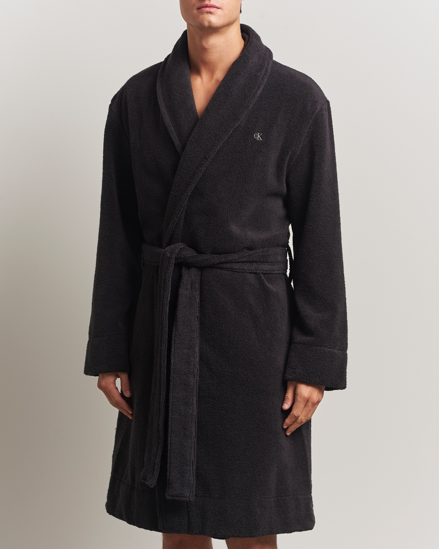 Herre | Pyjamaser og badekåper | Calvin Klein | French Terry Robe Black