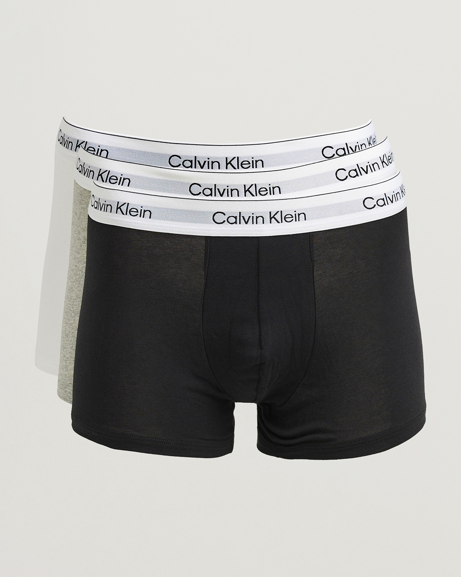 Herre | Undertøy | Calvin Klein | 3-Pack Icon Cotton Stretch Trunk Grey/Black/White