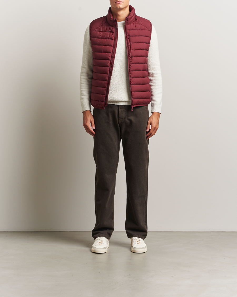 Herre | Vester | Save The Duck | Rhus Matt Lightweight Vest Wine Red