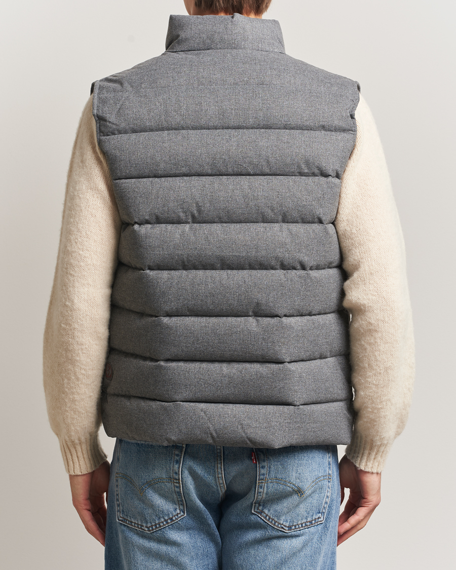 Herre | Vester | Save The Duck | Italo Padded Flannel Vest Mid Grey Melange