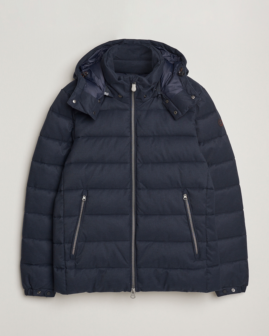 Herre | Jakker | Save The Duck | Constantin Padded Flannel Jacket Navy Blue Melange