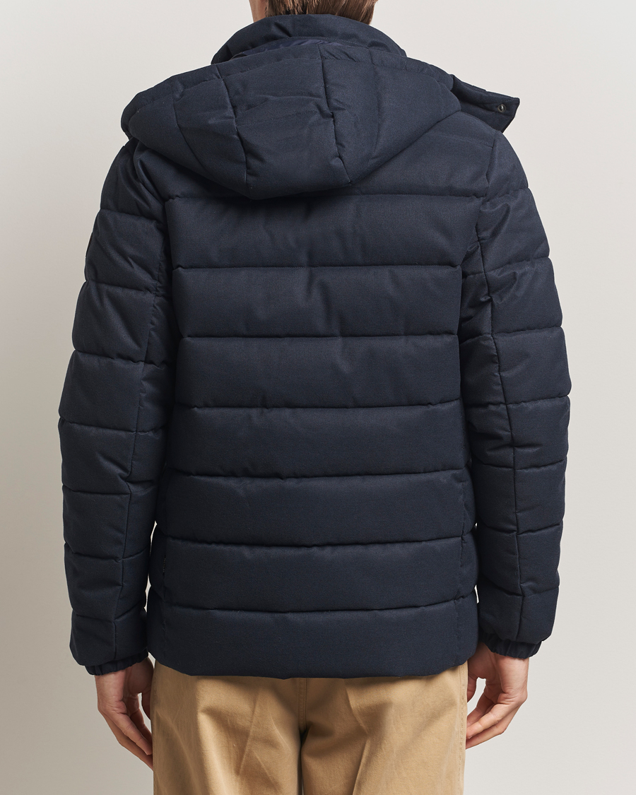 Herre | Jakker | Save The Duck | Constantin Padded Flannel Jacket Navy Blue Melange