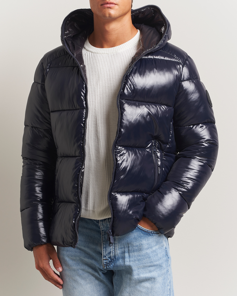 Herre | Jakker | Save The Duck | Edgard Padded Puffer Blue Black