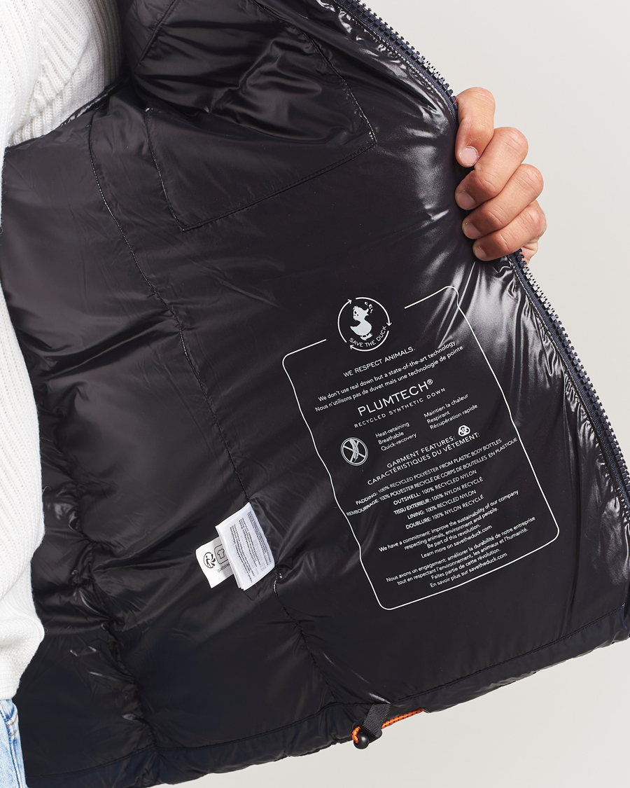 Herre | Jakker | Save The Duck | Edgard Padded Puffer Blue Black