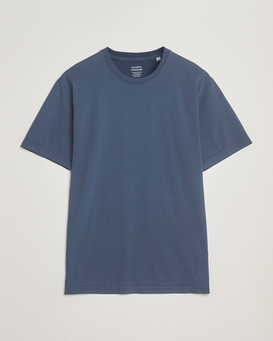 Herre | T-Shirts | Colorful Standard | Classic Organic T-Shirt Petrol Blue
