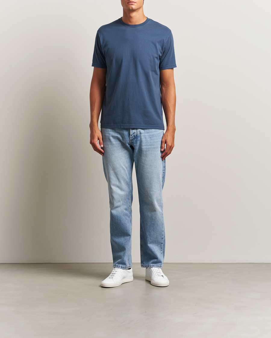 Herre | T-Shirts | Colorful Standard | Classic Organic T-Shirt Petrol Blue