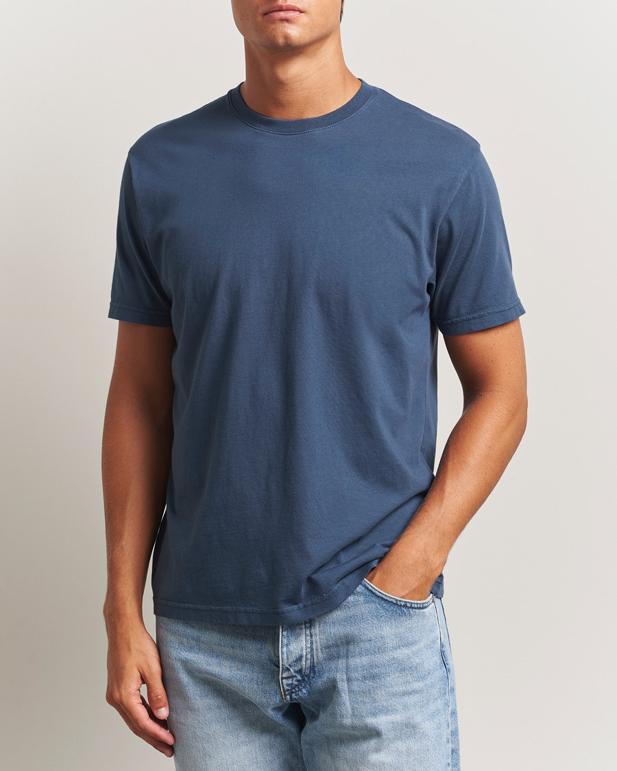 Herre | T-Shirts | Colorful Standard | Classic Organic T-Shirt Petrol Blue