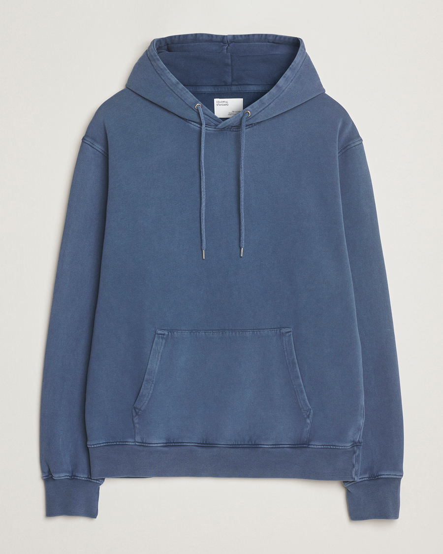 Herre | Gensere | Colorful Standard | Classic Organic Hood Neptune Blue
