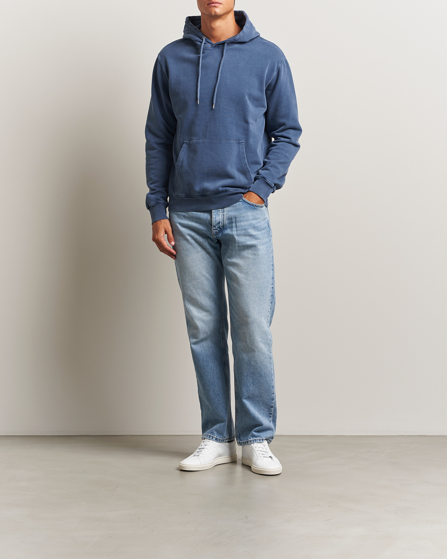 Herre | Gensere | Colorful Standard | Classic Organic Hood Neptune Blue