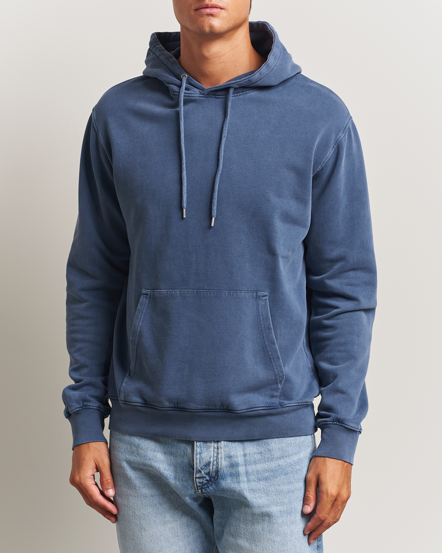 Herre | Gensere | Colorful Standard | Classic Organic Hood Neptune Blue