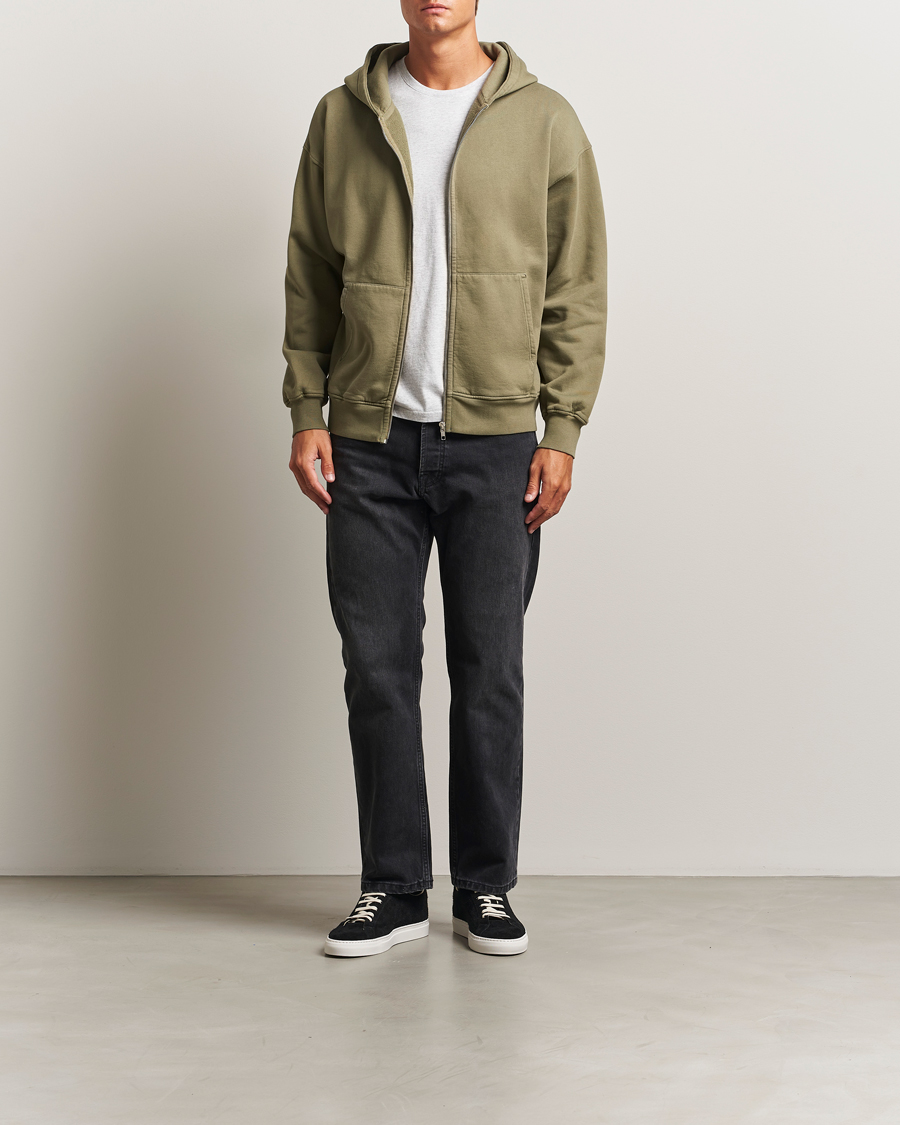 Herre | Gensere | Colorful Standard | Classic Organic Full Zip Hoodie Dusty Olive