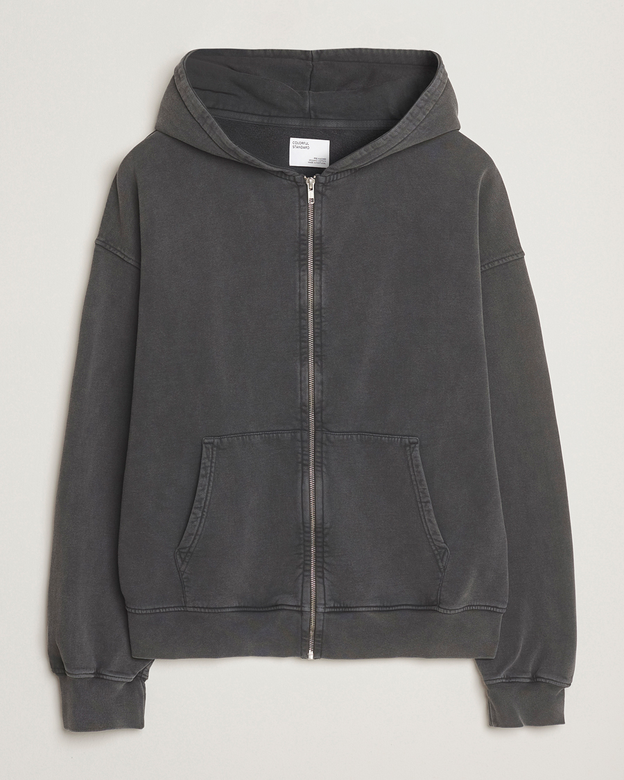 Herre | Gensere | Colorful Standard | Classic Organic Full Zip Hoodie Faded Black