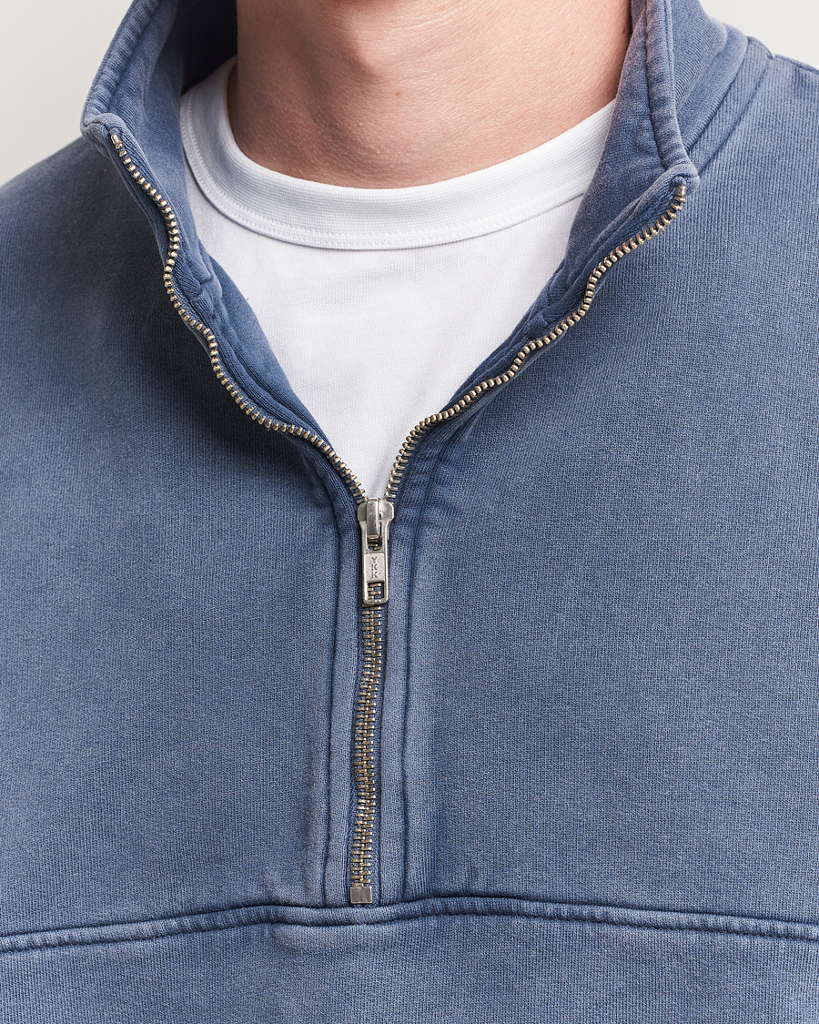 Herre | Gensere | Colorful Standard | Classic Organic Half-Zip Neptune Blue