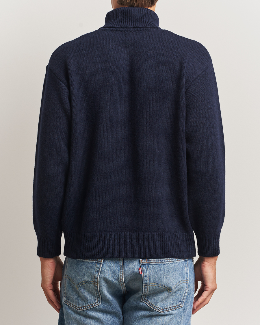 Herre | Gensere | Colorful Standard | Merino Wool Turtleneck Navy Blue