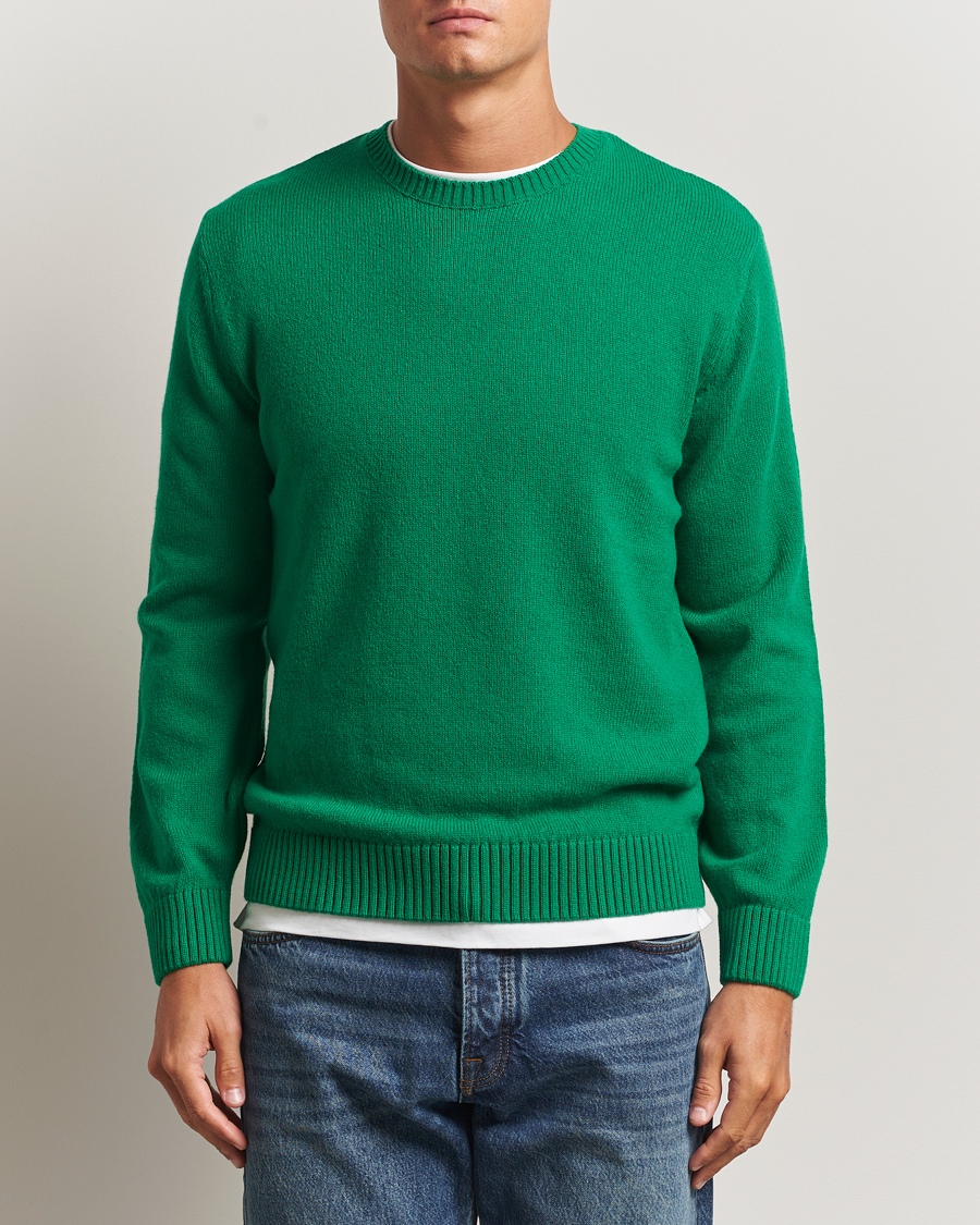 Herre | Gensere | Colorful Standard | Classic Merino Wool Crew Neck Kelly Green