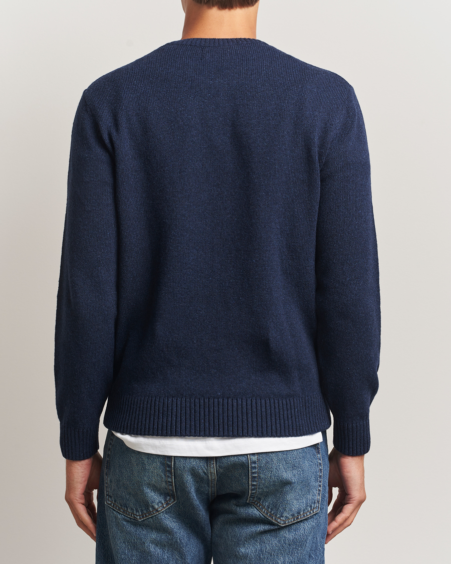 Herre | Gensere | Colorful Standard | Classic Merino Wool Crew Neck Marine Blue