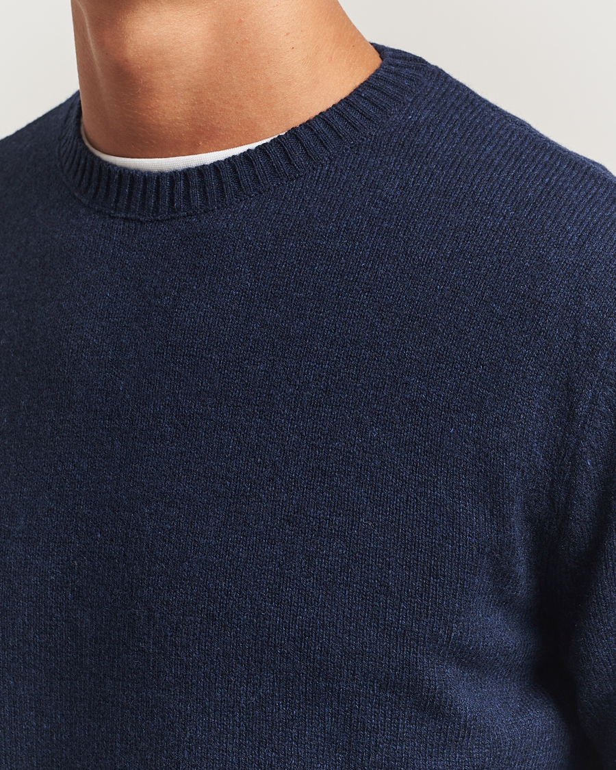 Herre | Gensere | Colorful Standard | Classic Merino Wool Crew Neck Marine Blue