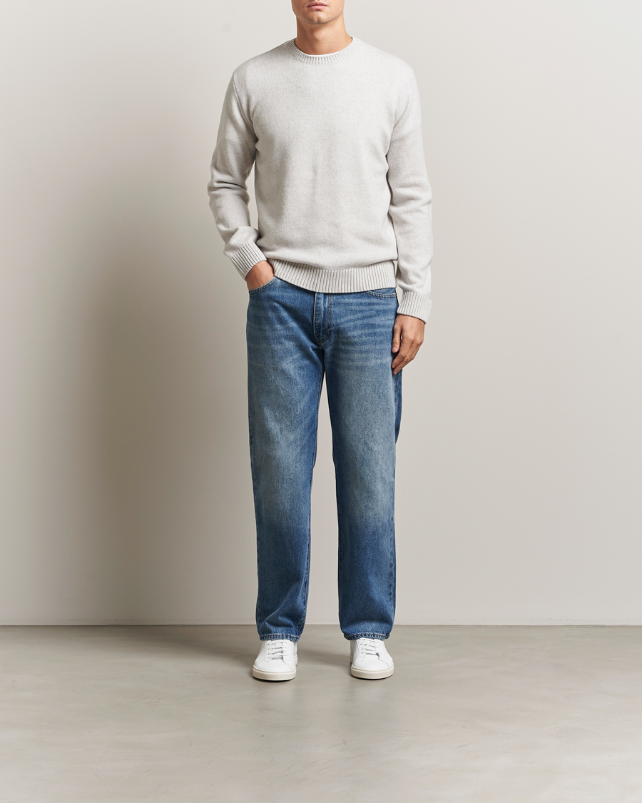 Herre | Gensere | Colorful Standard | Classic Merino Wool Crew Neck Snow Melange